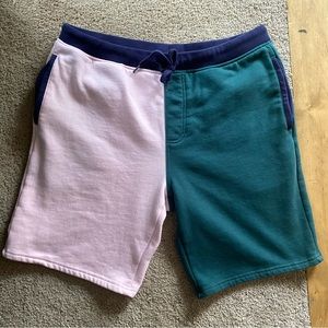 Empyre Sweatshirt Material Shorts Color Block Cozy